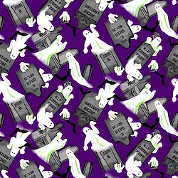 Purple - Ghosts in Cemetery